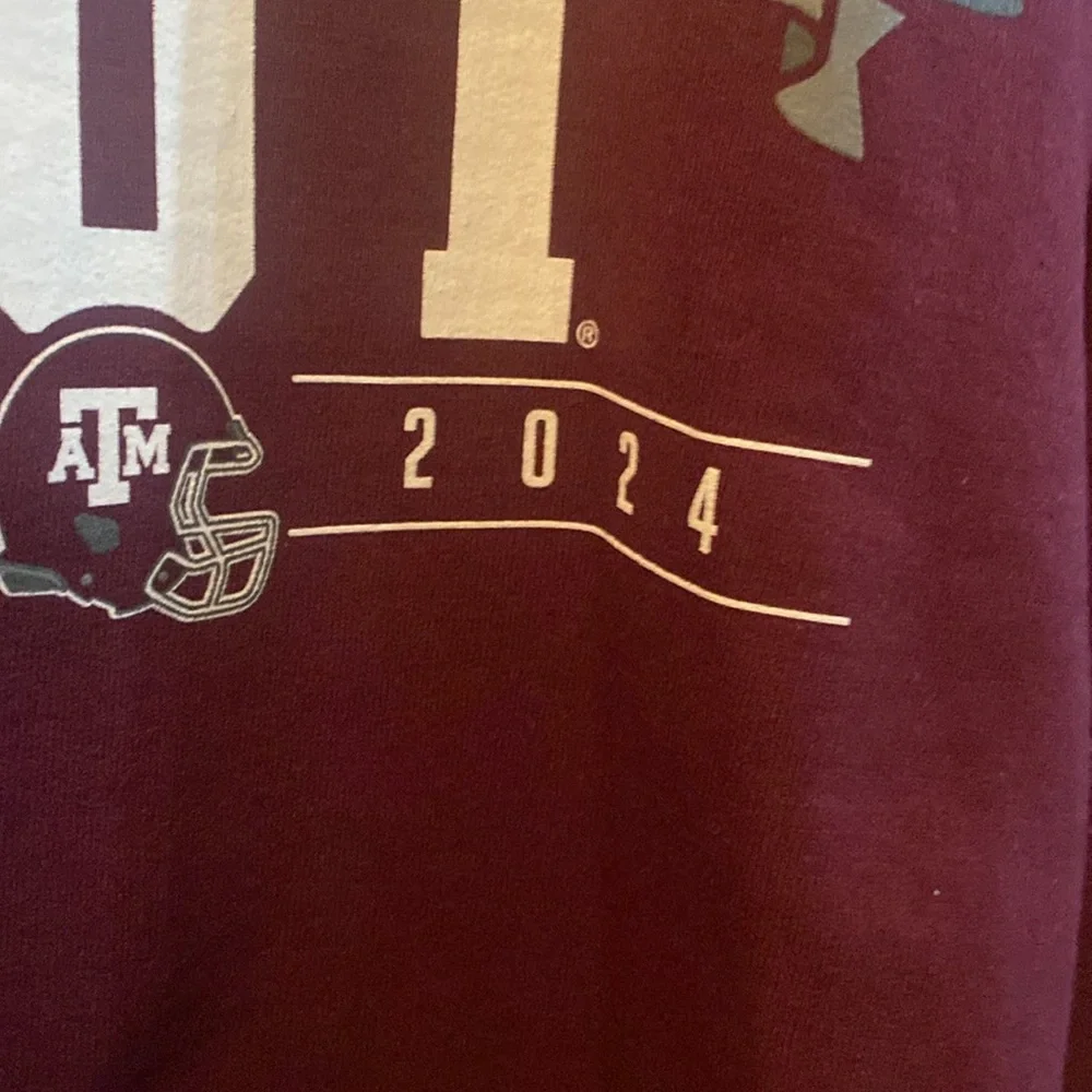 Texas A&M Crewneck Sweater Classic Cotton Blend; Size XL - Picture 2 of 4